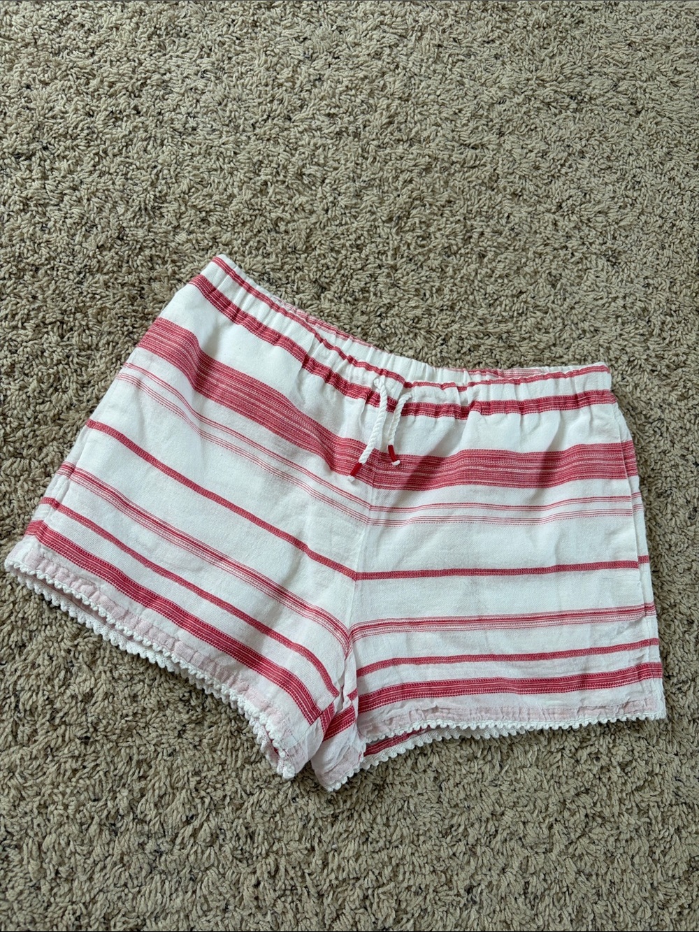Polo Ralph Lauren red striped shorts size Small Petite
